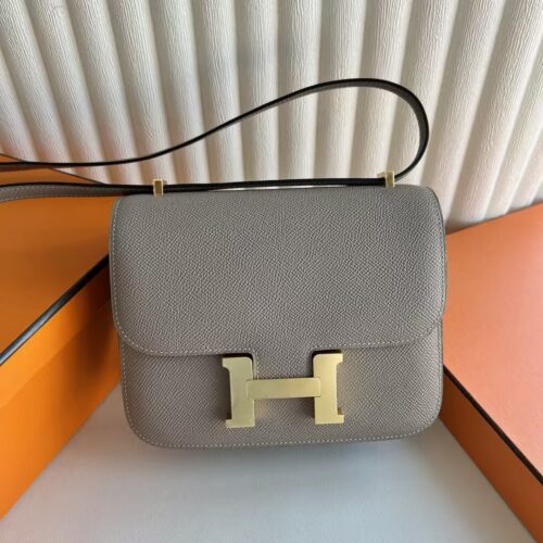 DDMode Reviews Constance Epsom M8 Khaki Grey Gold Hardware 18cm Full Handmade Ghw