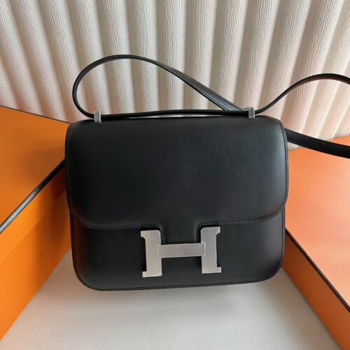 DDMode Reviews Constance tadelakt Leather Ck89 Black Nior Silver Hardware 18cm Full Handmade Phw