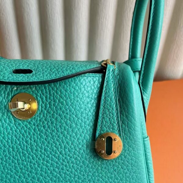 mmexport1739880184833 DDMode Mini Lindy Clemence TC U1 Verona green Gold Hardware 19cm Full Handmade Ghw