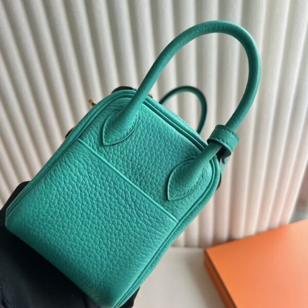 mmexport1739880186280 DDMode Mini Lindy Clemence TC U1 Verona green Gold Hardware 19cm Full Handmade Ghw