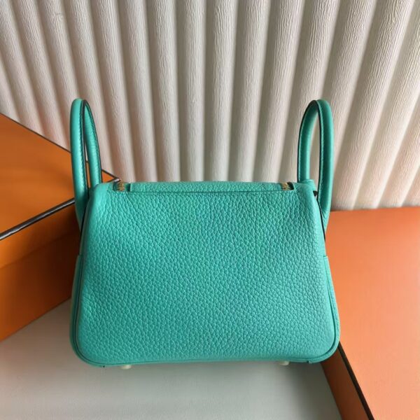 mmexport1739880187906 DDMode Mini Lindy Clemence TC U1 Verona green Gold Hardware 19cm Full Handmade Ghw