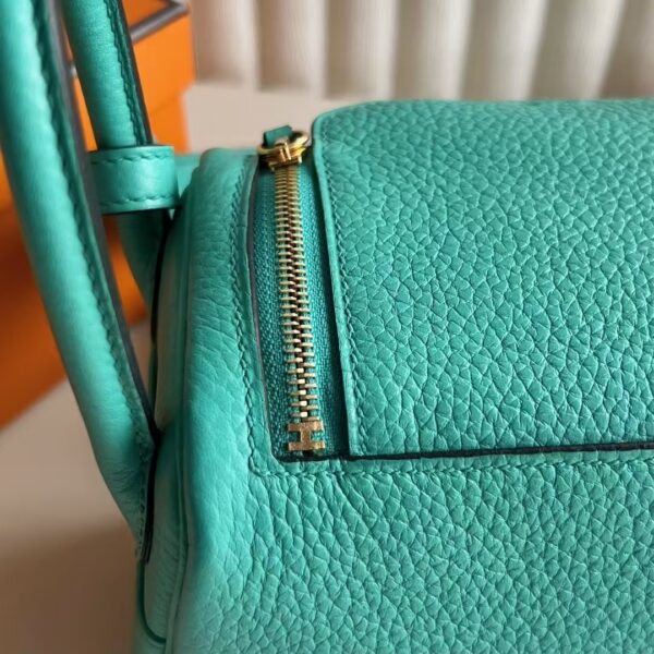 mmexport1739880189468 DDMode Mini Lindy Clemence TC U1 Verona green Gold Hardware 19cm Full Handmade Ghw
