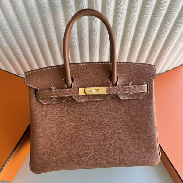 mmexport1741224266651 DDMode Factory Birkin Togo Ck37 Gold Brown Gold Hardware 30cm Full Handmade Ghw
