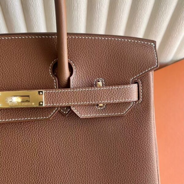 mmexport1741224269086 DDMode Factory Birkin Togo Ck37 Gold Brown Gold Hardware 30cm Full Handmade Ghw