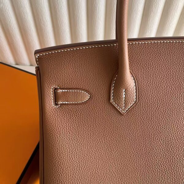 mmexport1741224274373 DDMode Factory Birkin Togo Ck37 Gold Brown Gold Hardware 30cm Full Handmade Ghw