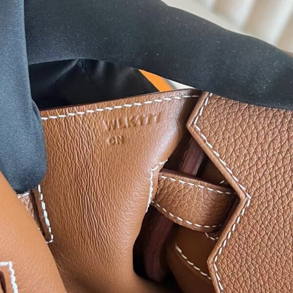 mmexport1741224280348 DDMode Factory Birkin Togo Ck37 Gold Brown Gold Hardware 30cm Full Handmade Ghw