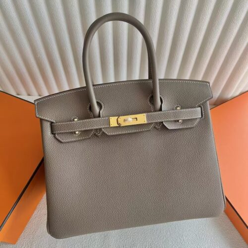 DDMode Factory Birkin Togo Ck18 Etoupe Grey Gold Hardware 30cm Full Handmade Ghw