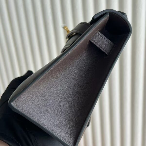 mmexport1741575219844 DDMode Mini Kelly Pochette Swift Leather Ck46 ebony Gold Hardware 22cm Full Handmade Ghw