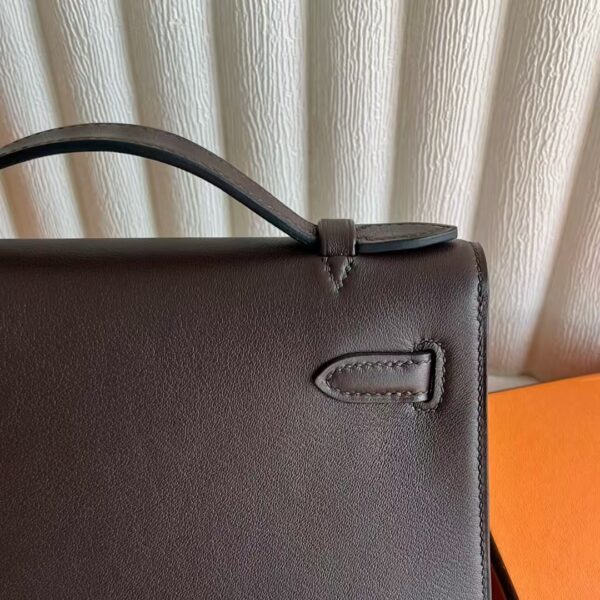 mmexport1741575222634 DDMode Mini Kelly Pochette Swift Leather Ck46 ebony Gold Hardware 22cm Full Handmade Ghw