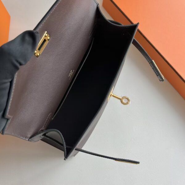 mmexport1741575224039 DDMode Mini Kelly Pochette Swift Leather Ck46 ebony Gold Hardware 22cm Full Handmade Ghw