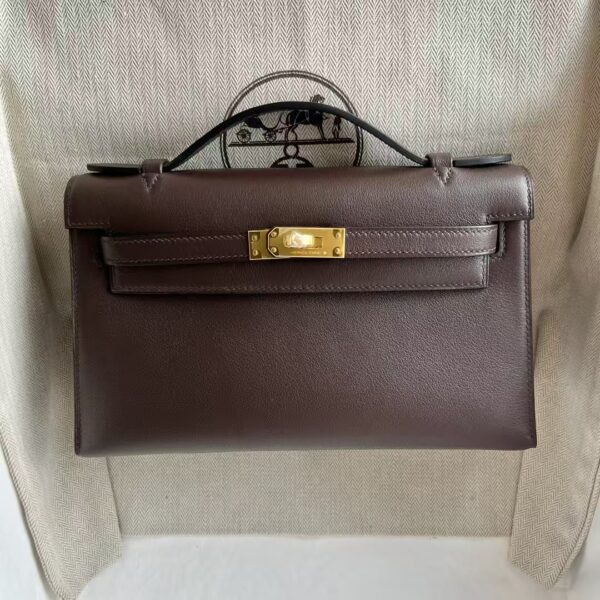 mmexport1741575228840 DDMode Mini Kelly Pochette Swift Leather Ck46 ebony Gold Hardware 22cm Full Handmade Ghw
