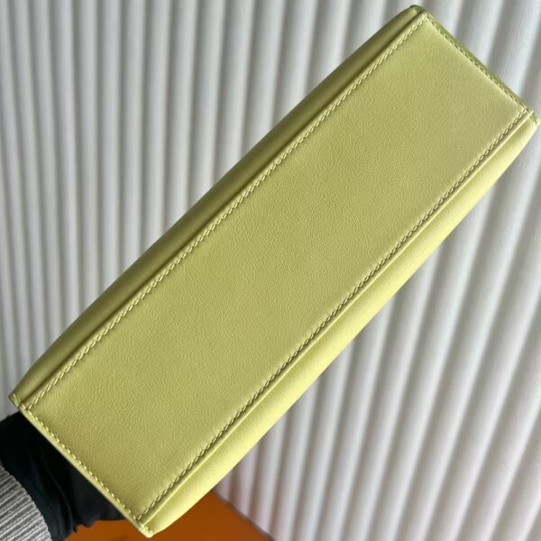 mmexport1741575302747 DDMode Mini Kelly Pochette Swift Leather 1Z Light Yellow Silver Hardware 22cm Full Handmade Phw
