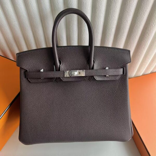 mmexport1741663674956-1 DDMode Reviews Birkin Togo Ck47 chocolate Silver Hardware 25cm Full Handmade Phw